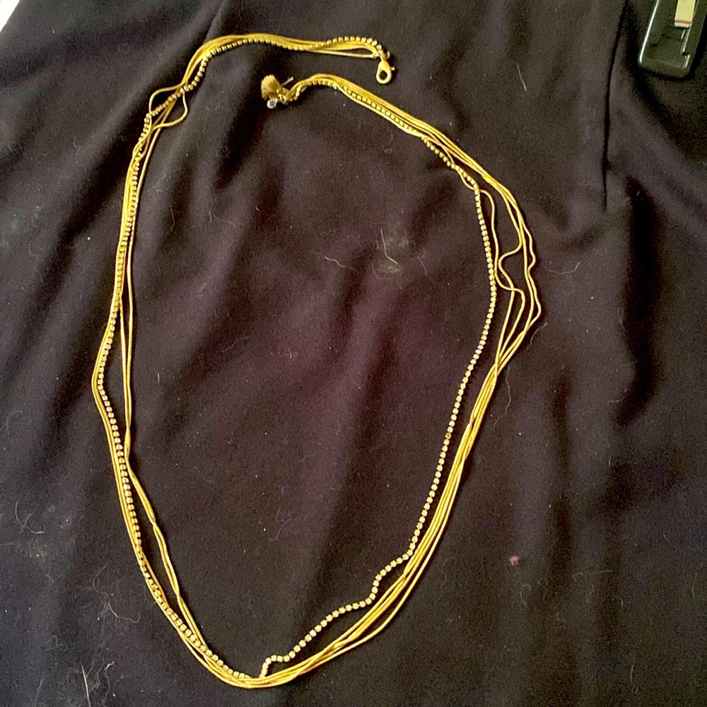 3/$15. Lonna & Lilly 5-chain necklace with rhinestones